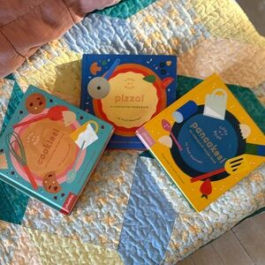 Phaidon Kids Cookbooks Set - Yellow, Blue, Red Covers